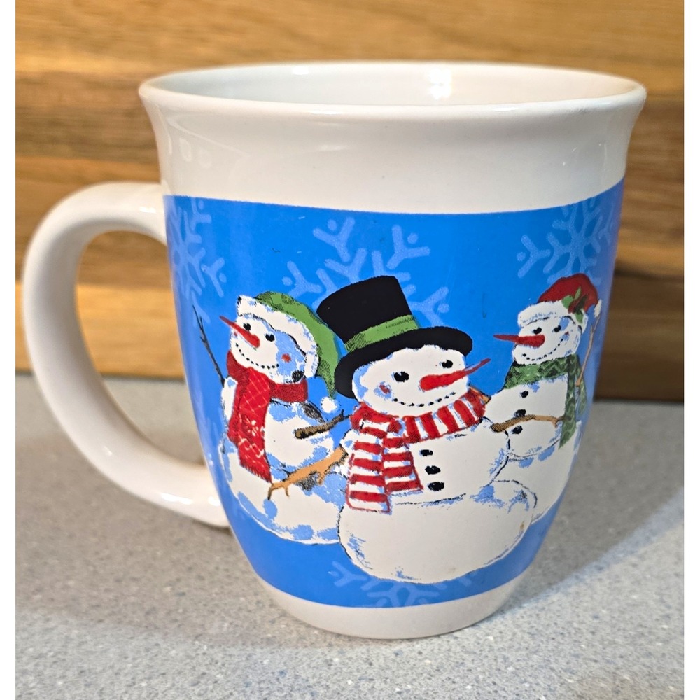 Royal Norfolk Snowman Christmas Mug 12 fl oz Ceramic Dishwasher/MW Safe